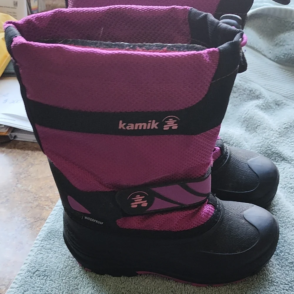 Kamik Kids Boots - Black and Purple - Picture 6 of 9